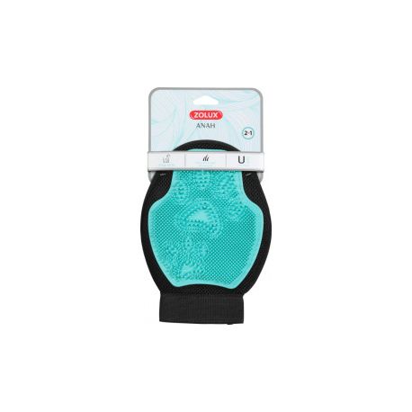 Gant de toilettage anha double face 2 en 1