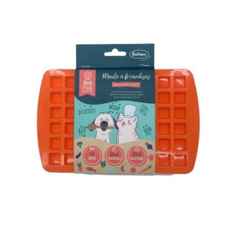 Moule à friandises pour chien BubiChef, forme carrée, S