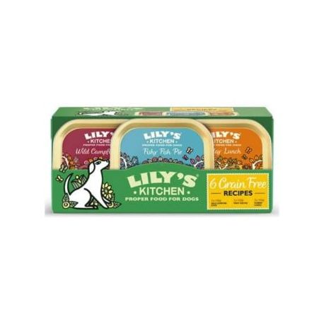 Boite d'humide pour chien lily's kitchen recettes sans céréales - Multipack6150