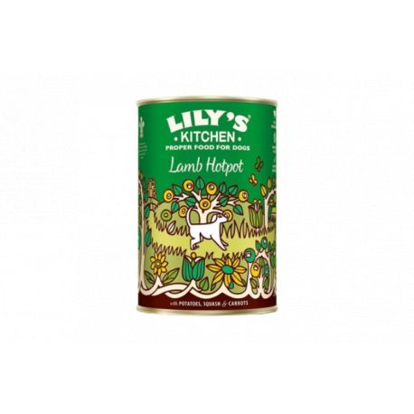 Boite d'humide pour chien lily's kitchen Agneau avec légumes au goût de myrtille 400g