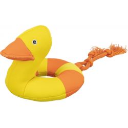 Jouet pour chien Aqua Toy canard sur corde, en tissu, 20 cm/36 cm