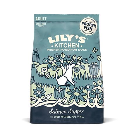 Croquette pour chien lily's kitchen saumon patates douces et a l'aneth 2.5kg