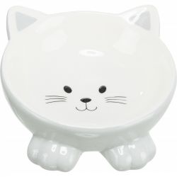 Gamelle pour chat, augmentée, en céramique, 0,15 l/ø 14 cm, divers