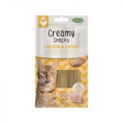 Friandise à lécher pour chat au poulet & fromage x4, 60g