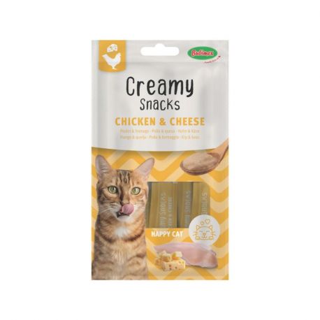 Friandise à lécher pour chat au poulet & fromage x4, 60g