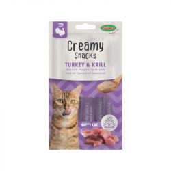 Friandise à lécher pour chat au dinde & krill x4, 60g