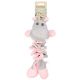 Jouet pour chiot filsy hippopotame gris/rose