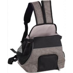 Sac de transport a bandouliere chiot xanty taupe 29x23x38CM