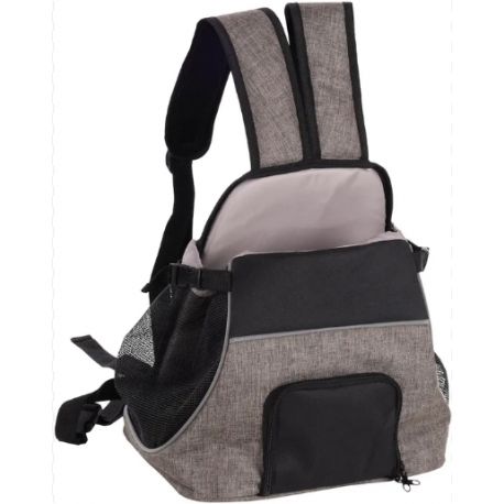 Sac de transport a bandouliere chiot xanty taupe 29x23x38CM