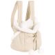 Sac de transport a bandouliere chiot cuddi beige 32x22x25CM