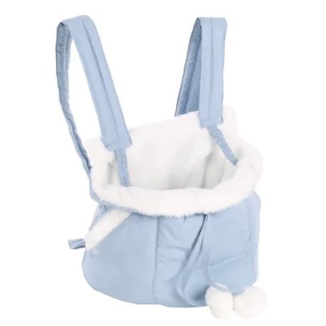 Sac de transport a bandouliere chiot cuddi bleu 32x22x25CM