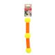 Jouet pour chien lipa baton avec 3 balles jaune/orange