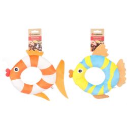 Jouet pour chien ronfi poisson orange/jaune