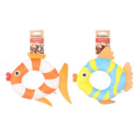 Jouet pour chien ronfi poisson orange/jaune
