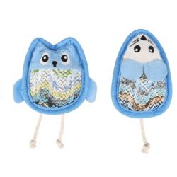 Jouet pour chat kagra souris + hibou bleu