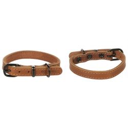 Collier pour chien montana cuir cognac