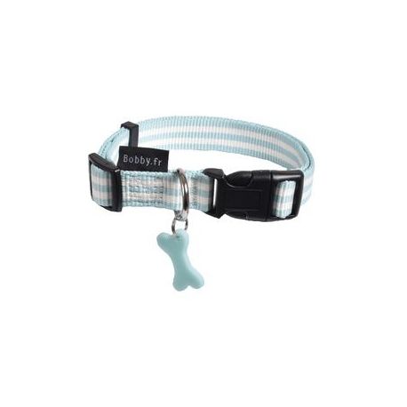 Collier pour chien stripe lagon