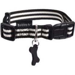 Collier pour chien stripe noir