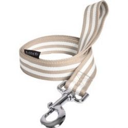 Laisse pour chien stripe taupe
