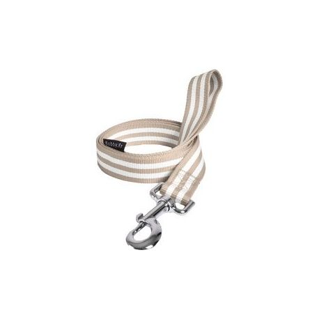 Laisse pour chien stripe taupe