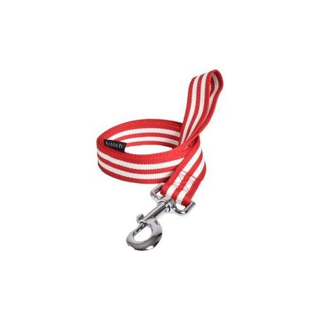 Laisse pour chien stripe rouge