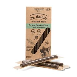 Friandises à macher pour chien la barrita sticks poulet serrano x12