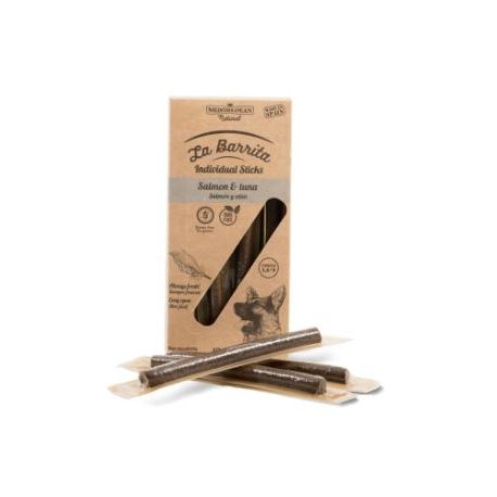 Friandises à macher pour chien la barrita sticks saumon thon x12