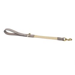 Laisse courte pour chien Tau gris