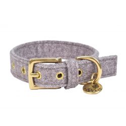 Collier pour chien Stov gris clair