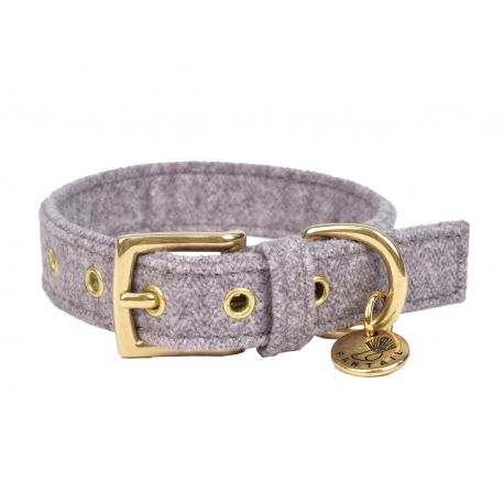 Collier pour chien Stov gris clair