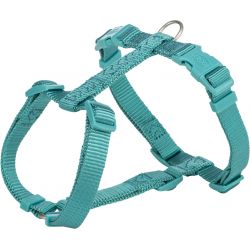 Harnais en H pour chien premium, aqua