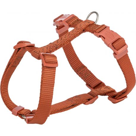 Harnais en H pour chien premium, rouille