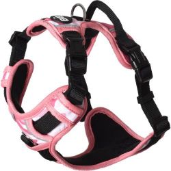 Harnais pour chien rando camouflage Rose