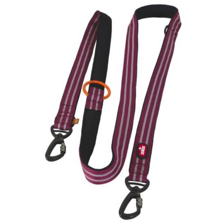 Laisse éducation 8 points 2M Bivouak Rouge