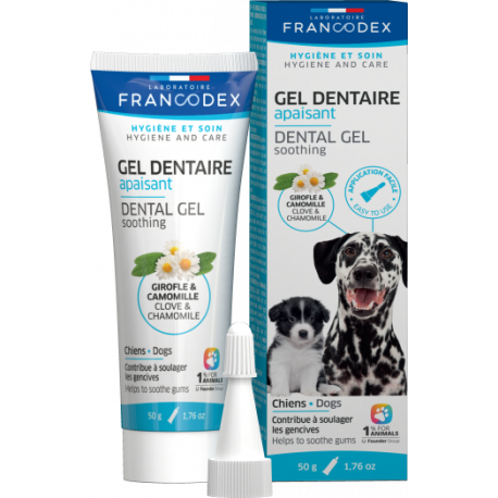 Gel dentaire apaisant pour chien