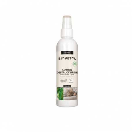 BIOvétol Lotion Destruct'Urine Chat Bio : 240ML
