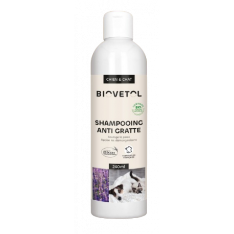 BIOvétol Shampooing anti grattage BIO 240ml