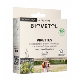BIOvétol Pipettes Chien Moyen 6