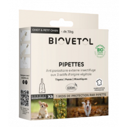 BIOvétol pipettes petit chien / chiot 6