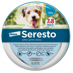 Collier Seresto antiparasitaire chien