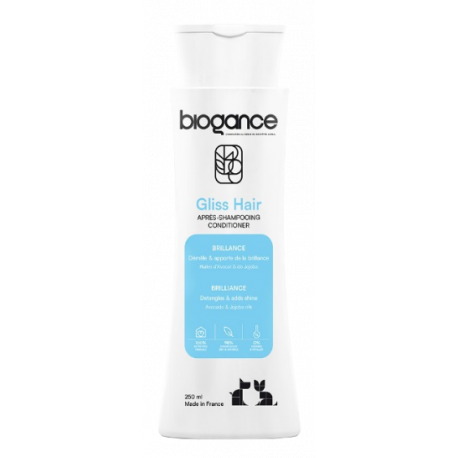 Après shampoing brillance 250 ml pour chien