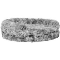 Sofa pour chat poilu bicolor noir 45cm
