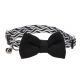 Collier pour chat avec noeud Kamil Noir 20-35cm 10mm