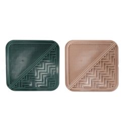 Tapis a lécher vami vert/beige