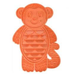 Tapis a lécher sumu singe orange 40x28cm