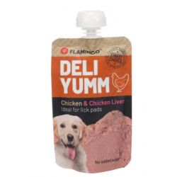 Pâte Deli yumm fresh meat snack poulet et foie de poulet 90G