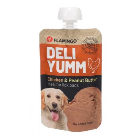 Pâte Deli yumm fresh meat snack poulet et beurre de cacahuete 90G
