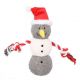 Jouet de noel chien annalise bonhomme de neige brun 28x10,5x27CM
