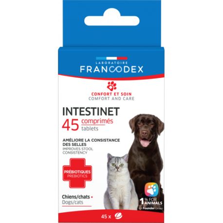 Comprimé Intestinet Francodex chien/chat 45CPS