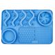 Tapis de léchage XL pour chien avec ventouse bleu